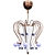 Sleek Crystal Chandelier 3D model small image 1