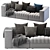 ARFLEX 9000 3-Seater Sofa 3D model small image 1