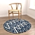 Versatile Round Rugs Set - 6 Pieces 3D model small image 6