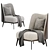 Elegance meets comfort: DEBBIE armchair 3D model small image 3