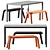 Sleek Dining Set: La Table by Arrmet & Bench Bold by Moustache 3D model small image 1