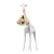 Giraffe Love Chandelier XS 3D model small image 2