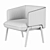 Modern Kim Easy Chair by Cider 3D model small image 4