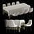 Zara Home Table & East Side Chair Set | Stylish Furniture 3D model small image 1