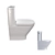 Roca The Gap Rimless Compact Toilet 3D model small image 3