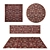 Luxury Rug Set - 8 Exquisite Designs 3D model small image 1