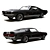 Classic Ford Shelby Mustang GT500 3D model small image 1