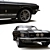 Classic Ford Shelby Mustang GT500 3D model small image 2