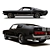 Classic Ford Shelby Mustang GT500 3D model small image 3