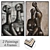 Elegant Art Set: 2 Paintings & 4 Frame Options 3D model small image 1