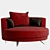 Modern Reddeboo Upholstered Chair 3D model small image 2