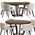 Potocco Lena Modern 8-Seater Dining Table 3D model small image 1