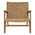 Elegant Andrews Accent Chair 3D model small image 2