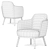 Elegant LUCYLLE Armchair: Stylish Comfort for Your Space 3D model small image 7