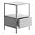 Elegant Trappedal Nightstand - Jysk 3D model small image 3