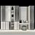 Sleek Hallway Storage Cabinet 3D model small image 2