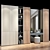 Sleek Hallway Storage Cabinet 3D model small image 3