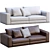 Elegant Hamilton Sofa by Minotti 3D model small image 5