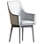 Elegant Half Chair Miami 3D model small image 2