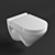 Luxury Attica Wall Hung Toilet 3D model small image 1