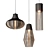 Elegance in Glass: Modern Pendant Light 3D model small image 1