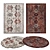 Versatile Rug Set: 8 Stunning Designs 3D model small image 1