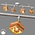 Eco-Style Chandelier: LampsShop.ru 3D model small image 1