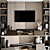 SleekTV Wall Unit-380cm | Stylish & Space-Saving 3D model small image 1