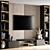 SleekTV Wall Unit-380cm | Stylish & Space-Saving 3D model small image 2