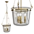 Quinton Pendant Light: Modern Elegance in Polished Nickel 3D model small image 1