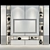 Sleek TV Wall Set 296 3D model small image 2