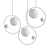 Glass Ball Pendant Lamp - Elegant Lighting Fixture 3D model small image 2