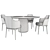 Elegant Lucylle Chair & Bule Table 3D model small image 3