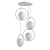 Contemporary 4-Light Sphere Pendant 3D model small image 2