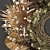 Organic Wheat Decor Wreath 3D model small image 3