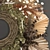 Organic Wheat Decor Wreath 3D model small image 5