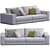Elegant Hamilton Sofa by Minotti 3D model small image 2