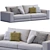 Elegant Hamilton Sofa by Minotti 3D model small image 4