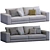 Elegant Hamilton Sofa by Minotti 3D model small image 5