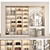 Modern 3D Wardrobe Set 3D model small image 1