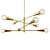 Sputnik 8-Light Chandelier: Mid-century Modern Glam 3D model small image 1