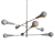 Sputnik 8-Light Chandelier: Mid-century Modern Glam 3D model small image 2