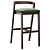 Sleek Venus Bar Stool 3D model small image 1