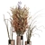 Wood & Ceramic Indoor Plant Combo - Set 345 3D model small image 2