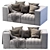 ARFLEX 9000 Sofa: Contemporary Comfort for Modern Living 3D model small image 1