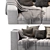 ARFLEX 9000 Sofa: Contemporary Comfort for Modern Living 3D model small image 2