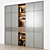 Modern Wood Handle Wardrobes 36 3D model small image 2