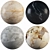 Elegant Marble Collection: Patagonia, Gray, Black Marquina, Crystal Beige 3D model small image 1