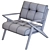 Contemporary Christenia Lounge Chair 3D model small image 6