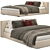 Alivar Echo Bed: Sleek and Modern Design 3D model small image 1